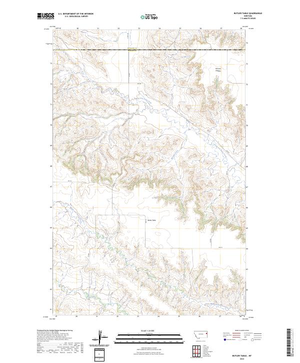 USGS Topographic Map – Butler Table