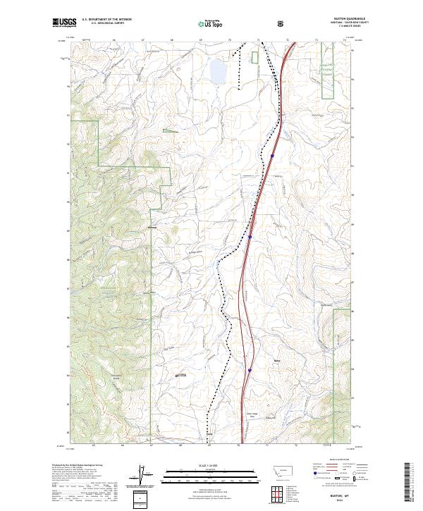USGS Topographic Map – Buxton