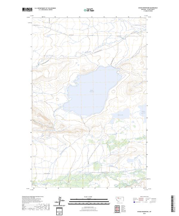 USGS Topographic Map – Bynum Reservoir