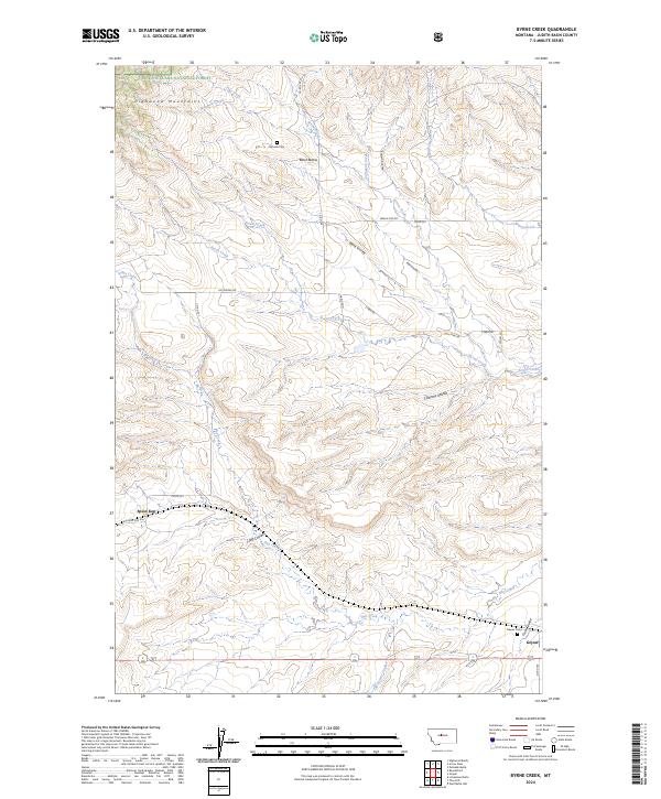 USGS Topographic Map – Byrne Creek