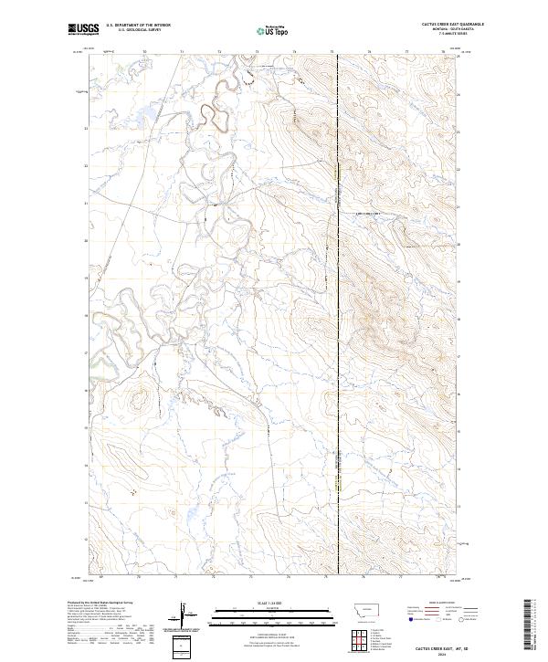 USGS Topographic Map – Cactus Creek East