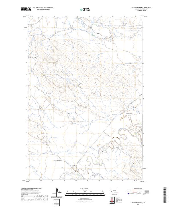 USGS Topographic Map – Cactus Creek West