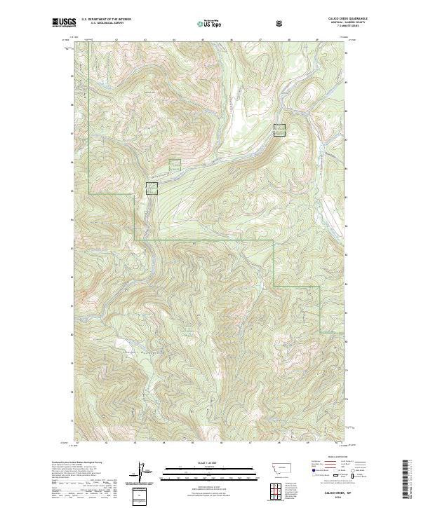 USGS Topographic Map – Calico Creek