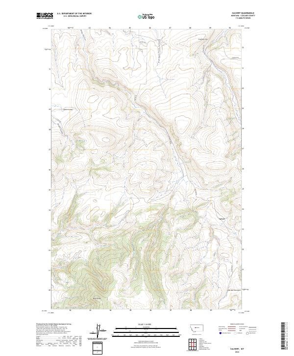 USGS Topographic Map – Calvert