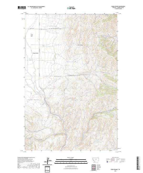 USGS Topographic Map – Camas Prairie