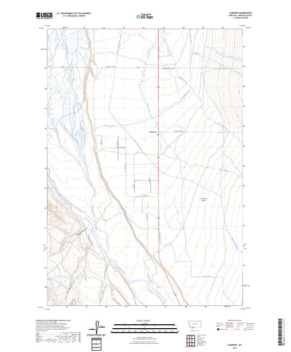 USGS Topographic Map – Cameron