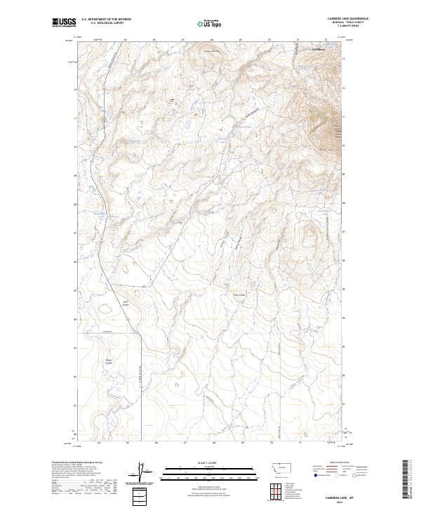 USGS Topographic Map – Cameron Lake