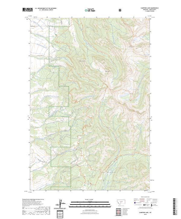 USGS Topographic Map – Campfire Lake