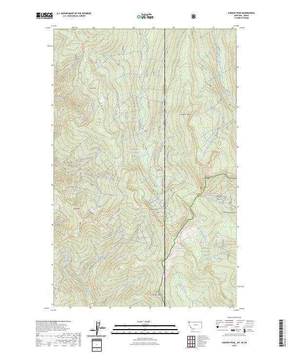 USGS Topographic Map – Canuck Peak