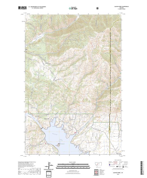USGS Topographic Map – Canyon Ferry