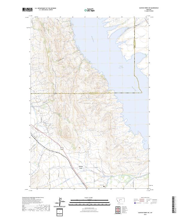USGS Topographic Map – Canyon Ferry SW