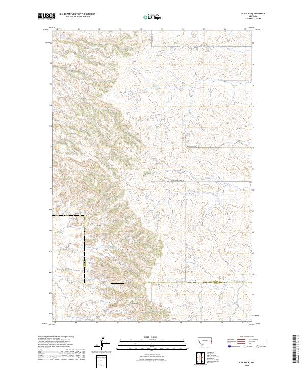 USGS Topographic Map – Cap Rock