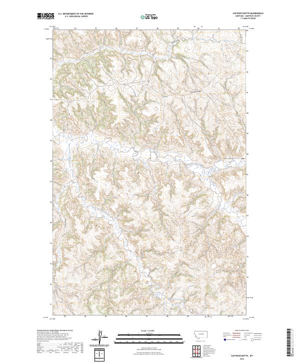 USGS Topographic Map – Cap Rock Butte