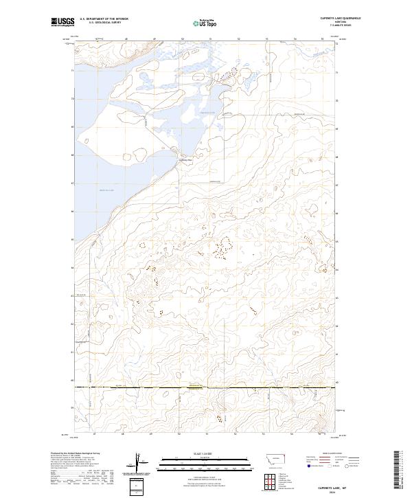USGS Topographic Map – Capeneys Lake