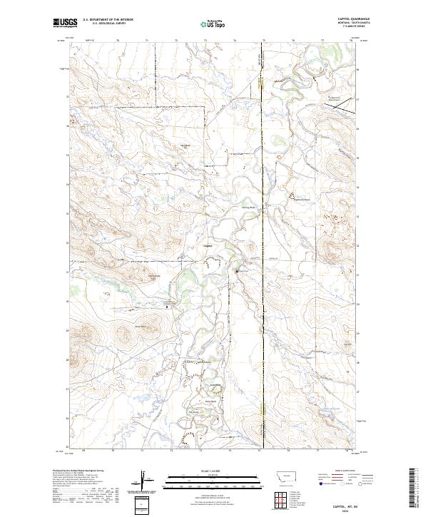 USGS Topographic Map – Capitol