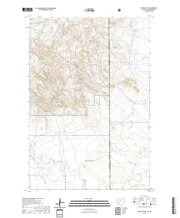 USGS Topographic Map – Capitol Rock