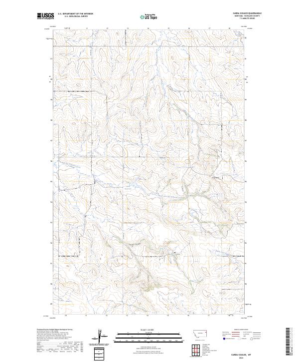USGS Topographic Map – Carda Coulee
