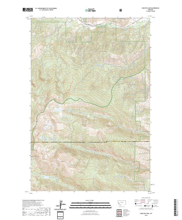 USGS Topographic Map – Carlton Lake