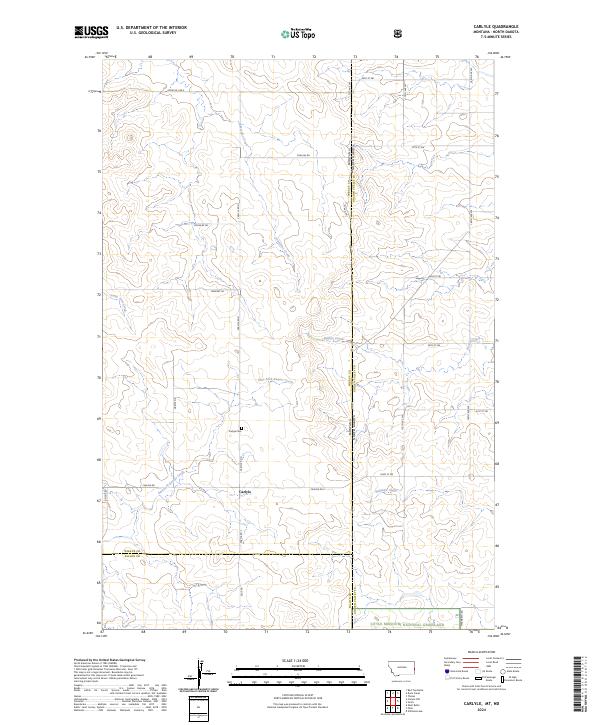 USGS Topographic Map – Carlyle