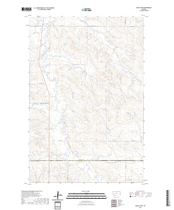 USGS Topographic Map – Carlyle NW