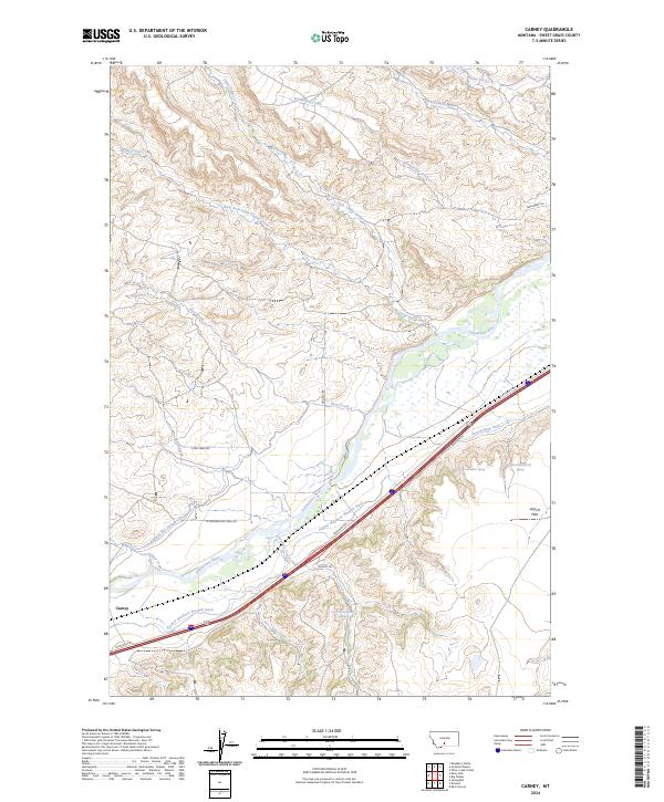 USGS Topographic Map – Carney