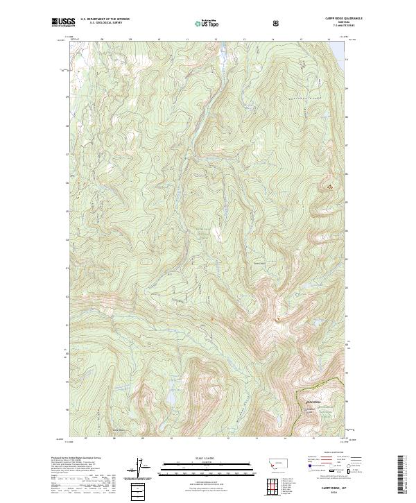 USGS Topographic Map – Carpp Ridge
