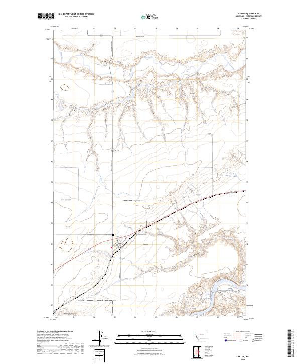 USGS Topographic Map – Carter