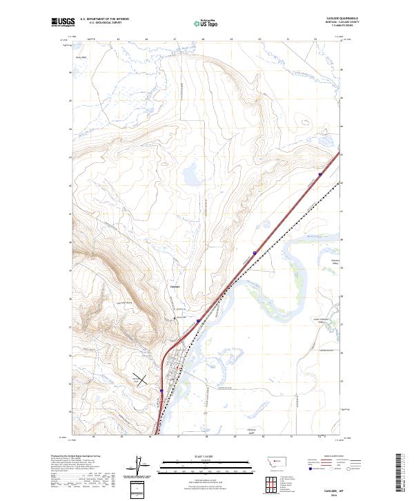 USGS Topographic Map – Cascade