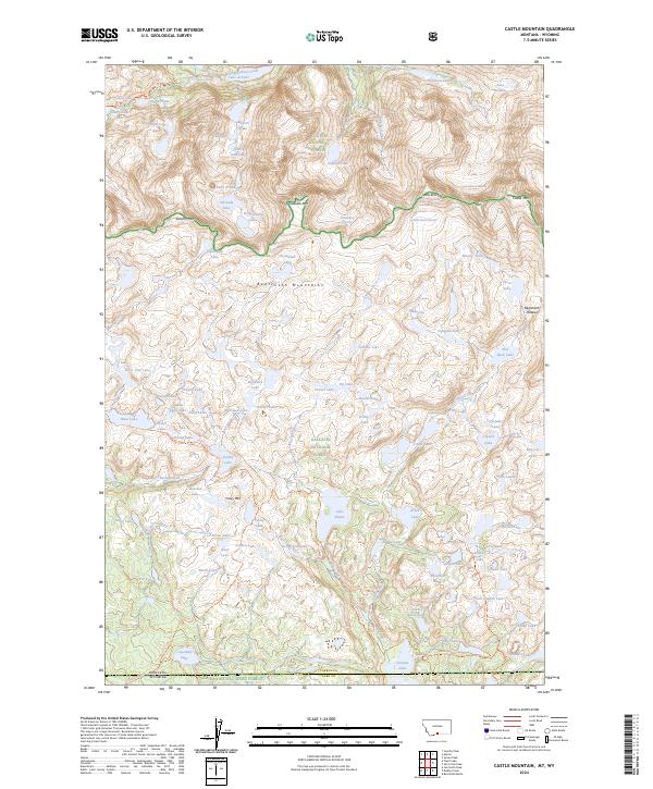 USGS Topographic Map – Castle Mountain