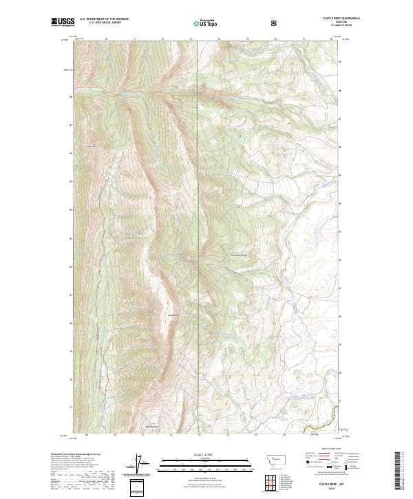 USGS Topographic Map – Castle Reef