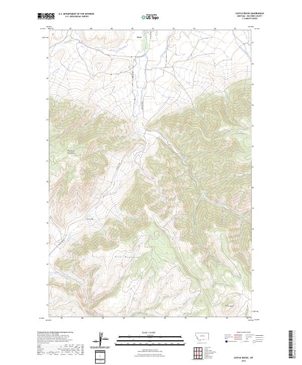 USGS Topographic Map – Castle Rocks