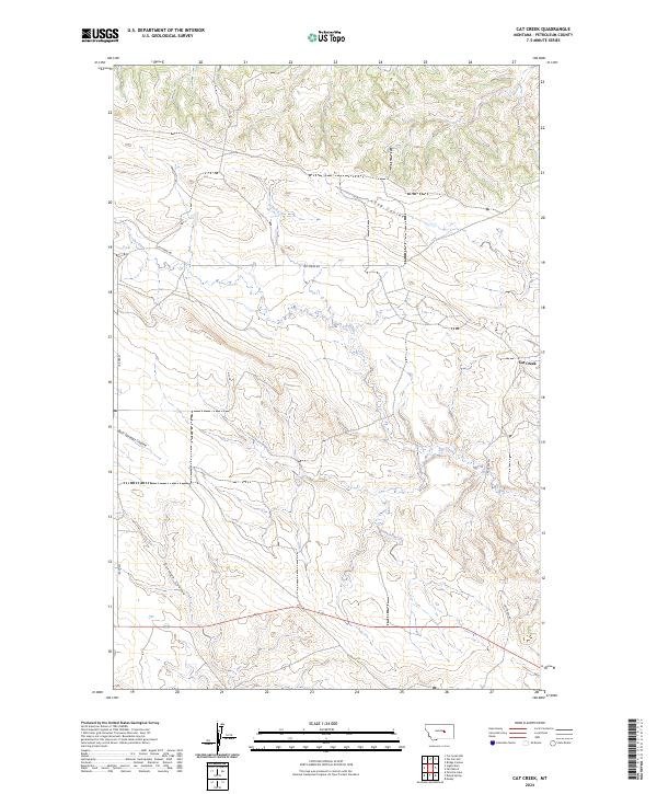 USGS Topographic Map – Cat Creek