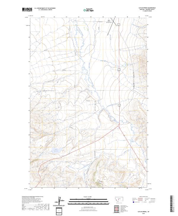 USGS Topographic Map – Catlin Spring