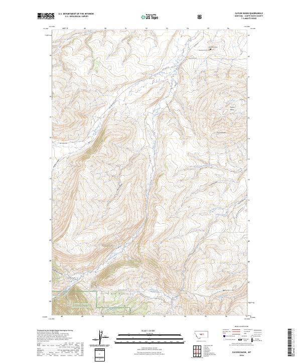USGS Topographic Map – Cayuse Basin