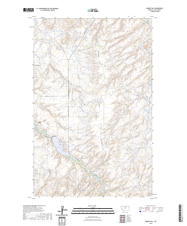 USGS Topographic Map – Cement Hill
