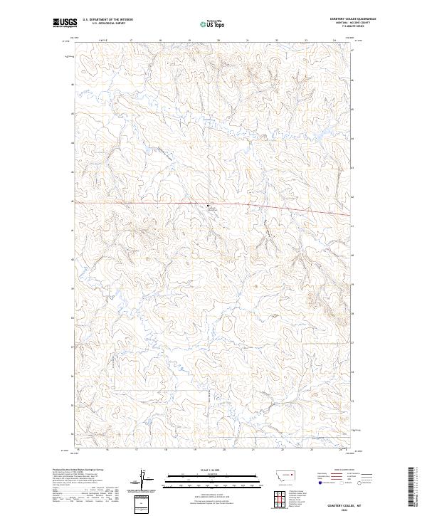 USGS Topographic Map – Cemetery Coulee