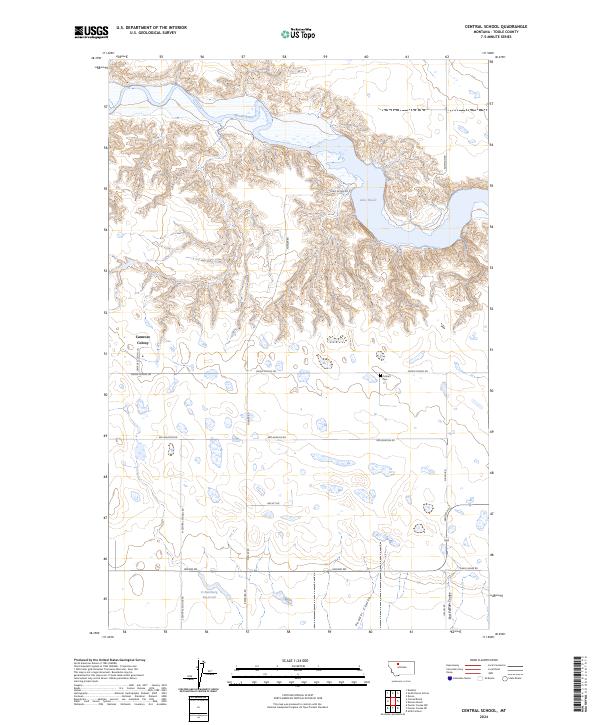 USGS Topographic Map – Central School