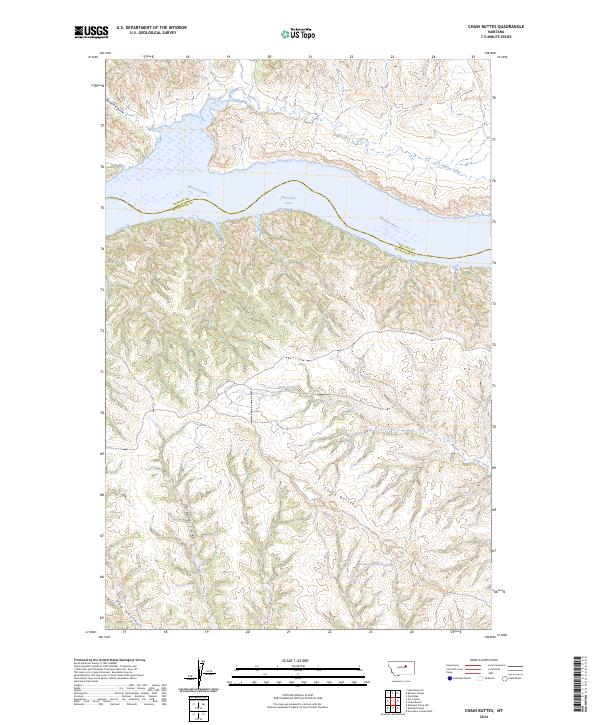 USGS Topographic Map – Chain Buttes