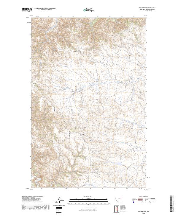 USGS Topographic Map – Chalk Butte