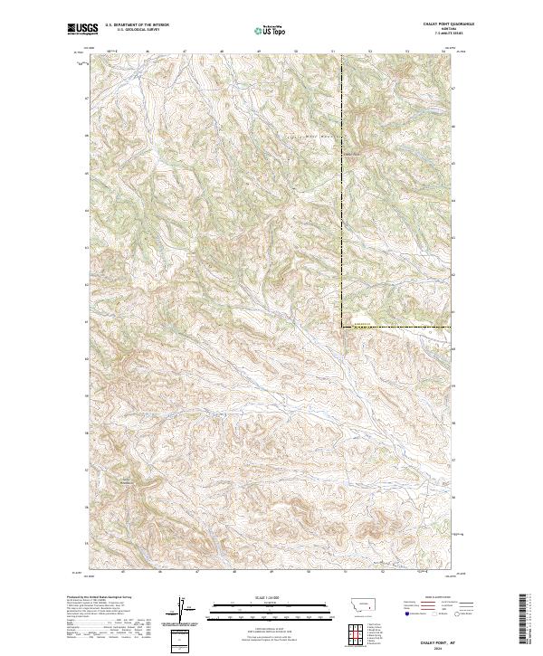 USGS Topographic Map – Chalky Point