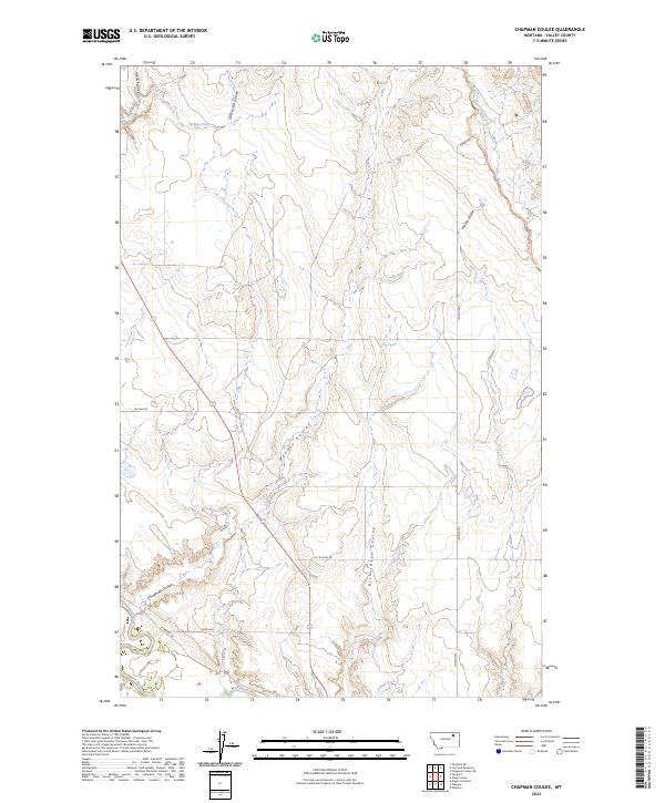USGS Topographic Map – Chapman Coulee