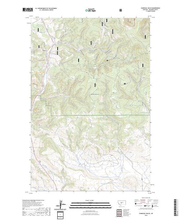 USGS Topographic Map – Charcoal Gulch