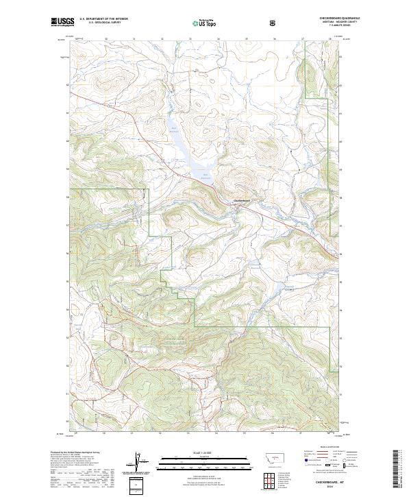 USGS Topographic Map – Checkerboard