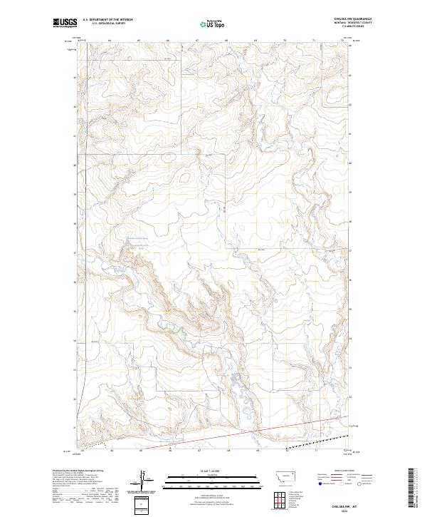 USGS Topographic Map – Chelsea NW