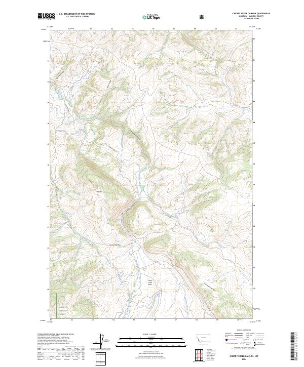 USGS Topographic Map – Cherry Creek Canyon