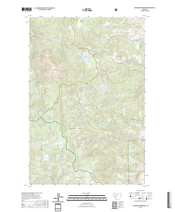 USGS Topographic Map – Chessman Reservoir