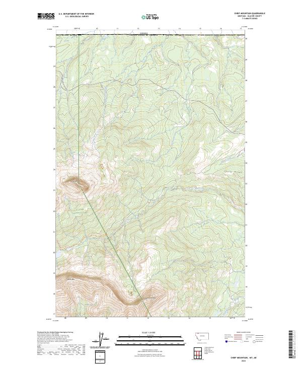 USGS Topographic Map – Chief Mountain