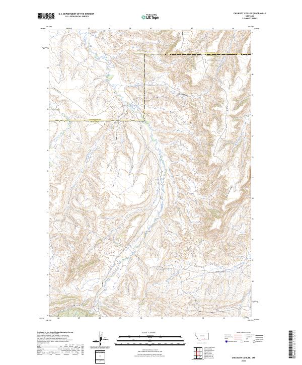 USGS Topographic Map – Chilkoot Coulee