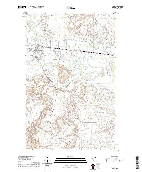 USGS Topographic Map – Chinook