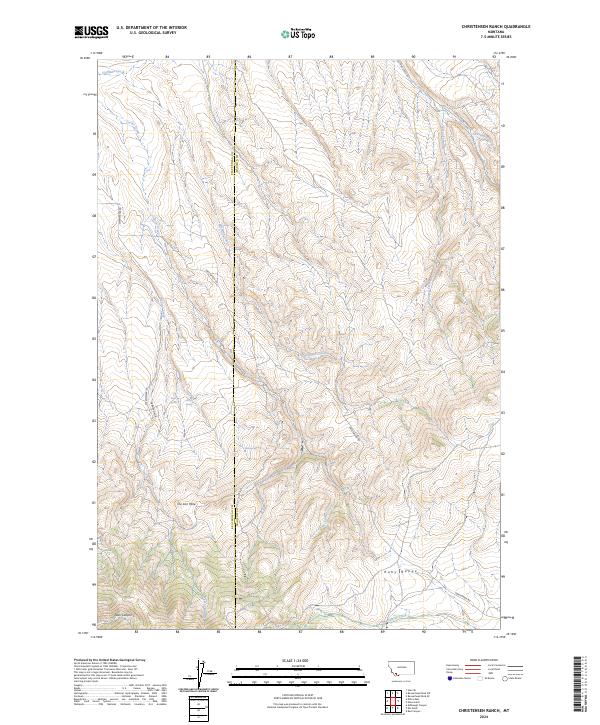 USGS Topographic Map – Christensen Ranch